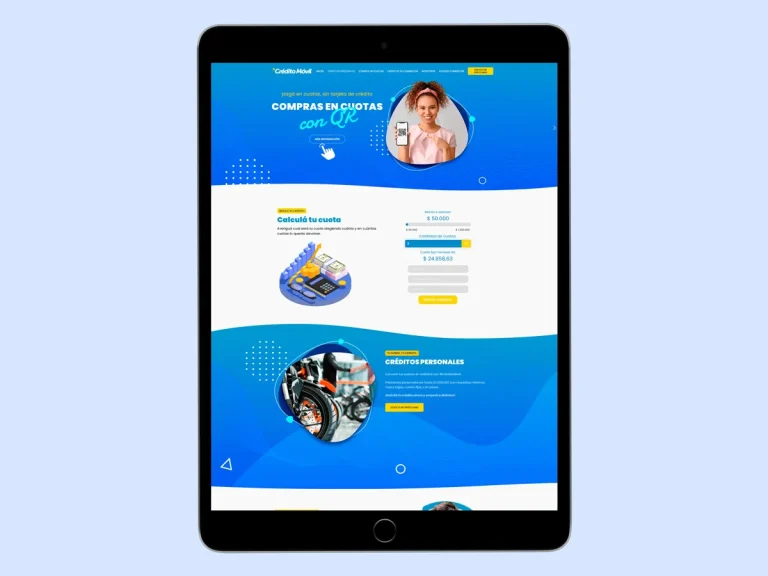 Landing Page de Créditos Online