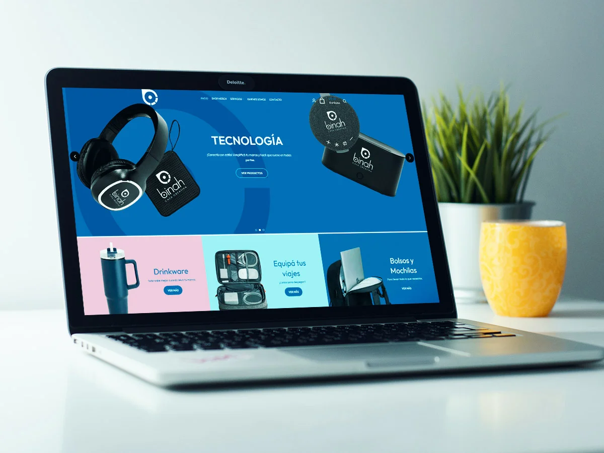 Web Merchandising para Binah Casa Creativa